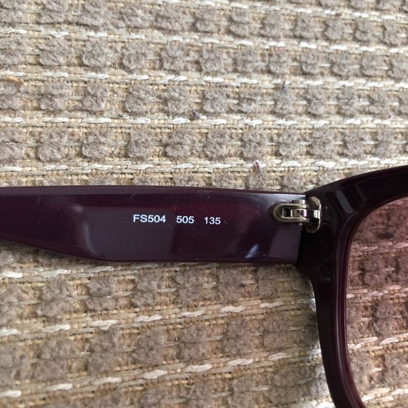 Fendi unisex FS504 Purple Acetate Frames with squarish polycarbonate lenses main image 8